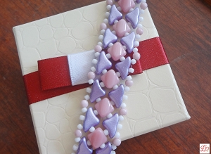 Bracelet using silky and helios beads